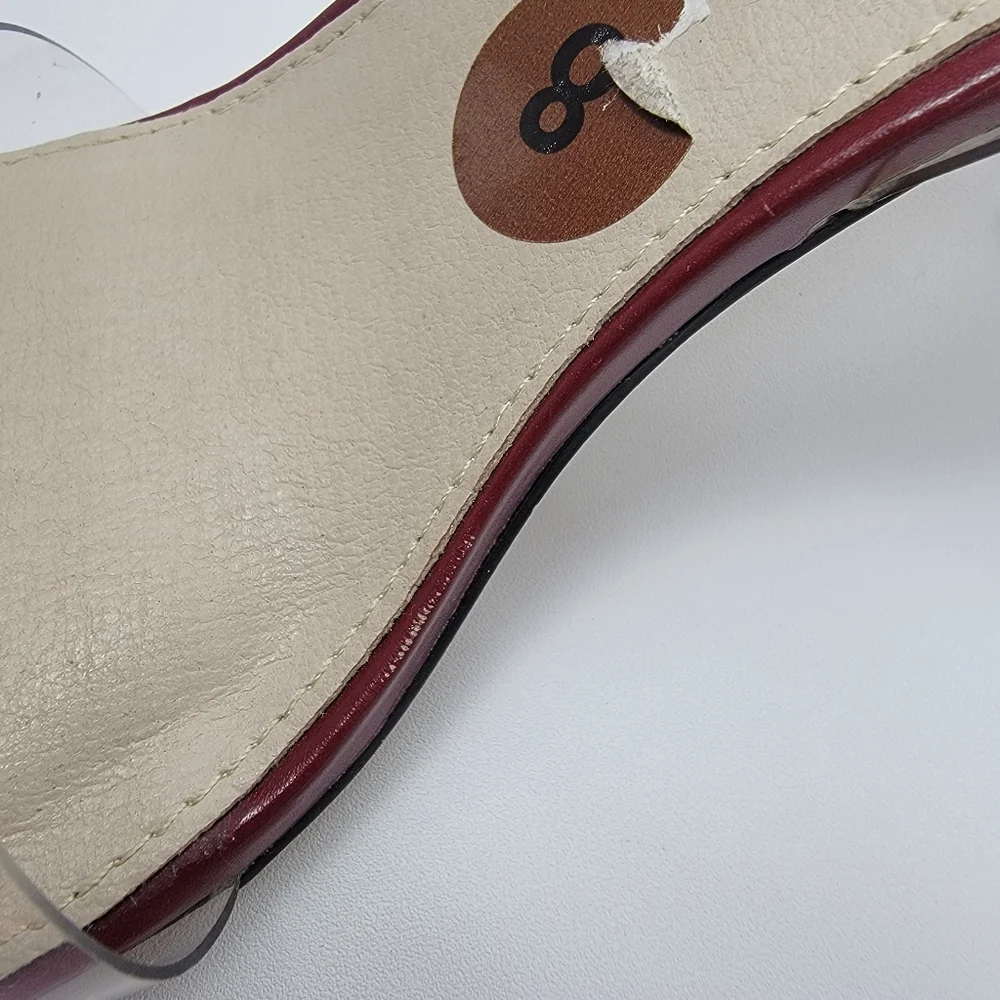 French Connection Womens Tia Heeled Sandal Red Clear Straps Heels Different Sz. - Picture 11 of 15